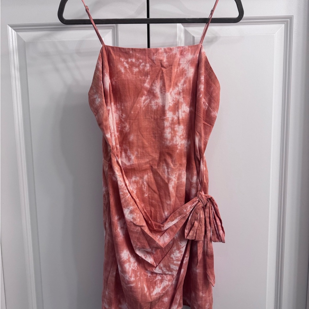Peach Tie Dress